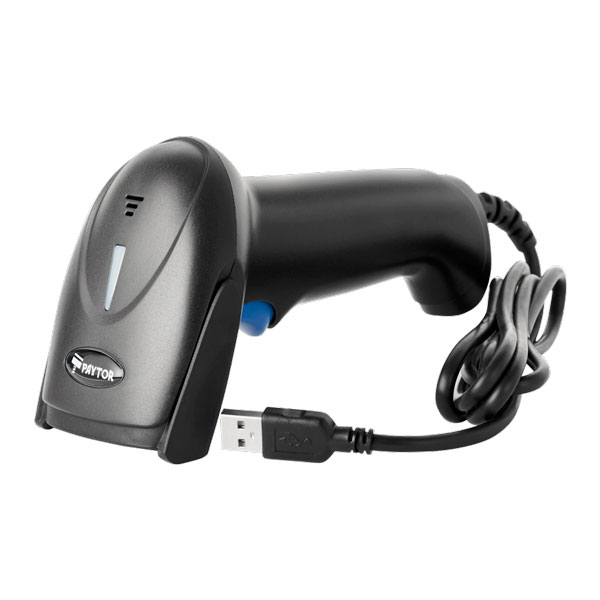 Сканер штрих-кода ручной, проводной PayTor BB-2008 Lite, USB, Черный