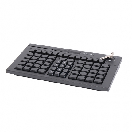 Клавиатура программируемая POScenter S67B (67 клавиш, MSR, ключ, USB), черная
