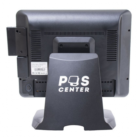 POS терминал-моноблок POScenter POS 100 (15", Resistive, J1900, RAM 4Gb, SSD 64 Gb, MSR) без ОС