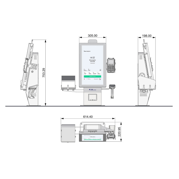 Касса самообслуживания POScenter SCO-M210