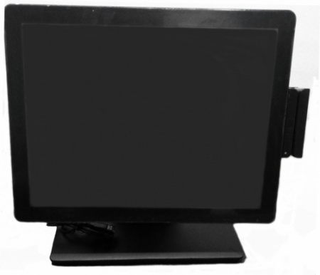 POS-монитор сенсорный 15" OL-1504T USB, (черный) с ридером